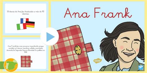 Ana Frank Presentación teacher made Twinkl