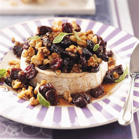 Add half of the fig jam and mix well to coat the nut mixture. Cherry-Brandy Baked Brie Recipe | Taste of Home