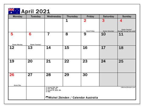 April 2022 Calendar With Holidays Australia Calendar Template 2022