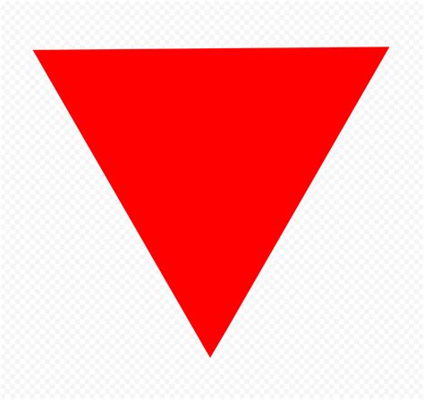 Hd Red Triangle Upside Down Png Citypng