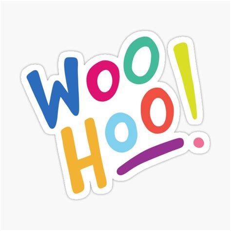 Woo Hoo Sticker For Sale By Designminds Redbubble
