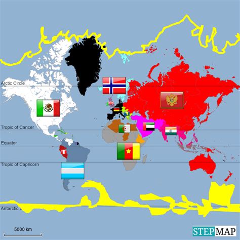 Stepmap The World In 2035 Landkarte Für World