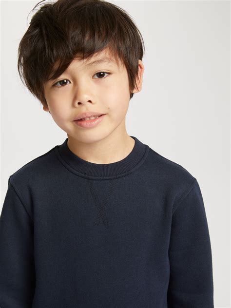 This Cotton Blend Brushed Back Fleece School Sweatshirt Is Made For