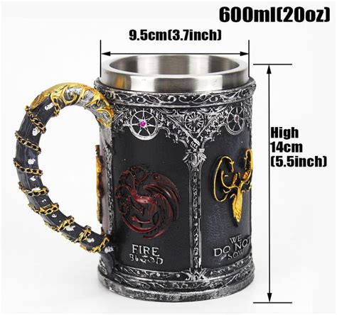 Game Of Thrones Mug Goblet Beer Mug Coffee Cup Wine Glass Mugs Wine