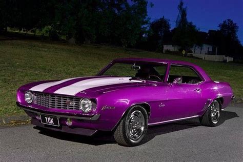 1969 Camaro Z28 Camaro Z Purple Car Camaro