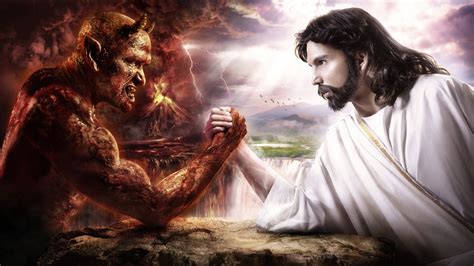 Heaven Hd Art Devil Hell Satan Norris X Fantasy Jesus Christ
