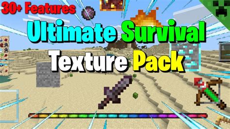 Ultimate Survival Textureresource Pack V1 Useful Mcbe Pack