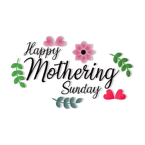 Happy Sunday Vector Art Png Happy Mothering Sunday Beautifull Flowers