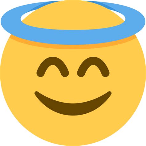 😇 Smiling Face With Halo Emoji Innocent Emoji