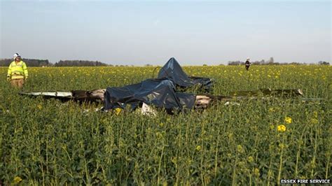 Essex Aircraft Crash Kills Pilot And Passenger Bbc News