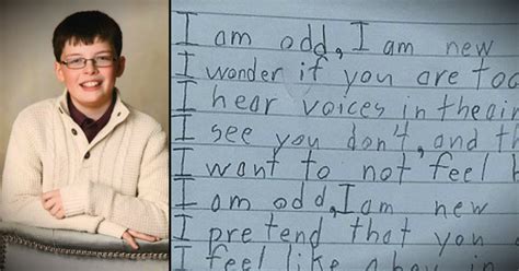 A Little Boy With Autism Wrote A Poem For Class What It Says Will Get You In The Feels
