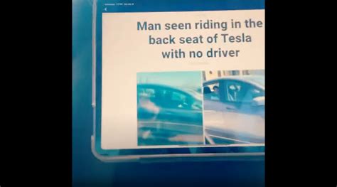 Backseat Tesla Model 3 Autopilot Driver Arrested After Taunting