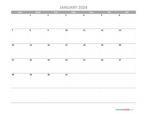 Free Printable 2024 Monthly Calendar With Holidays