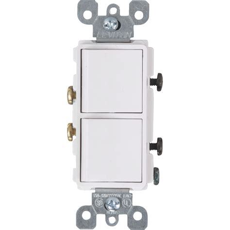 Leviton 15 Amps Combination Switch White 1 Pk Case Of 1 Each Pack