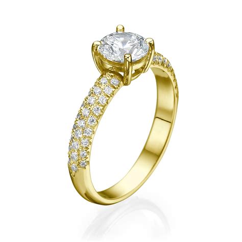 Diamond Engagement Ring With Side Stones Layla 12 Carat 040ct