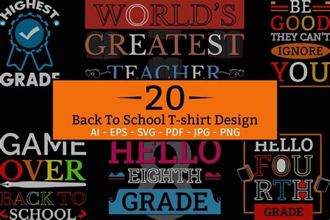 Back To School T Shirt Design Bundle Bundle · Creative Fabrica