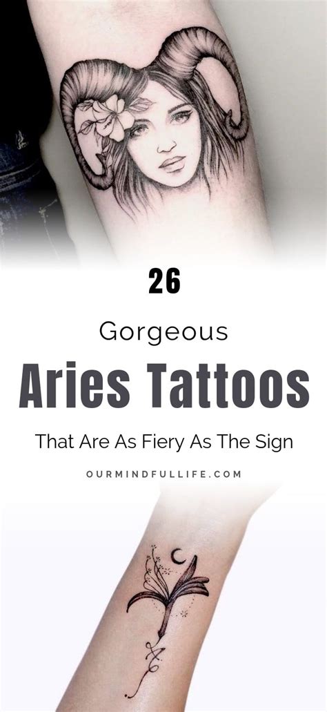 26 Gorgeous Aries Tattoos That Are Fiery Af