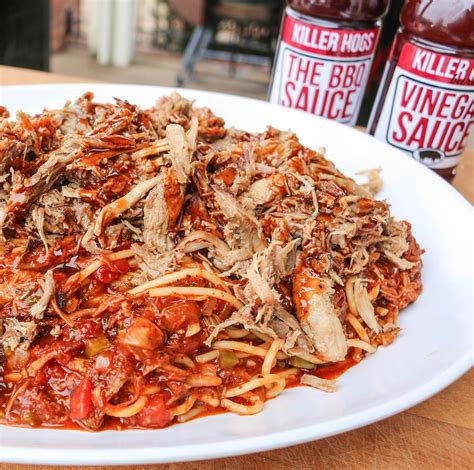 Bbq Spaghetti Recipe Barbecue Spaghetti With Pulled Pork