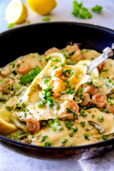 With shrimp being such a quick bake. 30 Minute ONE POT (Lightened Up!) Lemon Garlic Cream ...