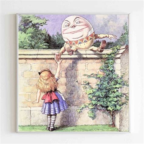 Alice In Wonderland Humpty Dumpty Poster Poster Art Design