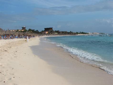 Bahia Principe Tulum Beach And Sand Bags To Break Waves Picture Of Grand Bahia Principe Coba