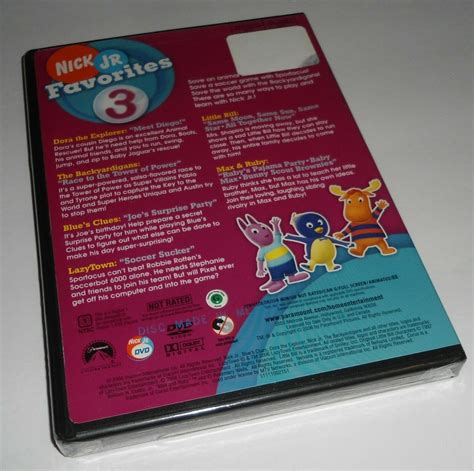 Nick Jr Favorites Vol Three Nickelodeon Dvd New Lazytown Blue S Clues Dvd Hd Dvd Blu Ray
