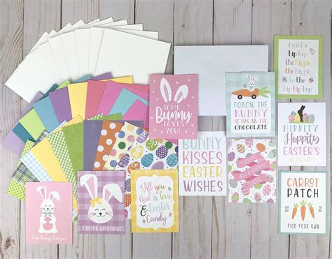 Easter Card Making Kit For Adults Diy Easter Cards For Kids Etsy