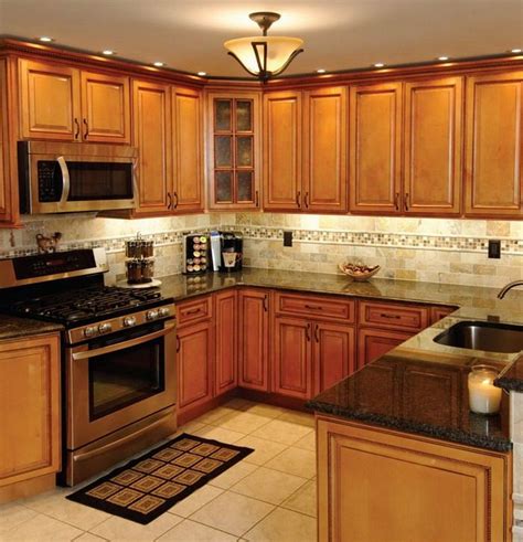 Backsplash with dark cabinets for kitchen walnut modern wood. 29 Fantastic Kitchen Backsplash Ideas With Oak Cabinets ...