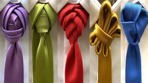 5 Amazing Ways To Tie A Tie Youtube Tie Knots Different Tie Knots