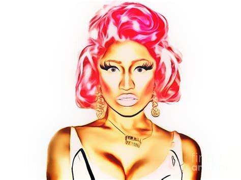 Nicki Minaj Painting By Ez Art Pixels