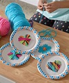 Paper Plate Weaving Free Craft Pattern LM6162 #CraftIdeasForChildren # ...