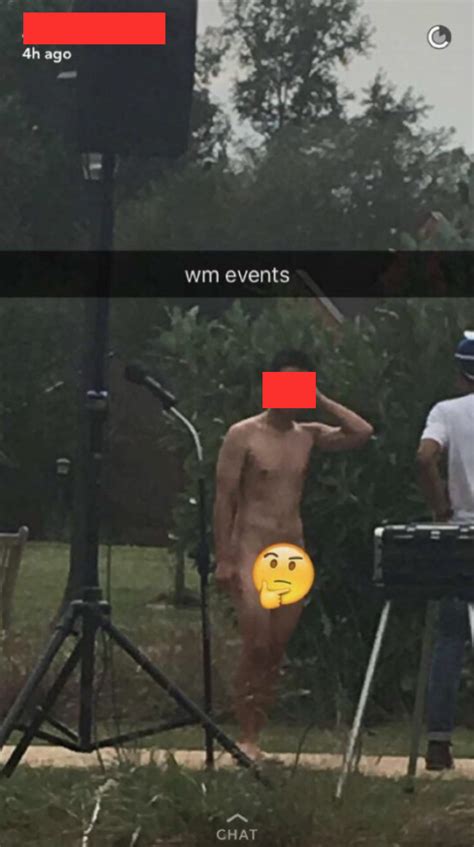 Naked William Mary Ato Member Stumbles Around Greek Cookout While Supposedly Tripping Balls On