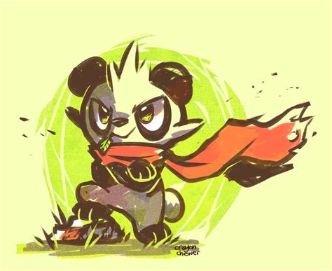 Little Panda Fighter By Crayon Chewer On Deviantart Pokemon Art