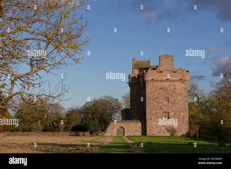 The Restored Main Tower Of Melgund Castle Near To Brechin In Angus