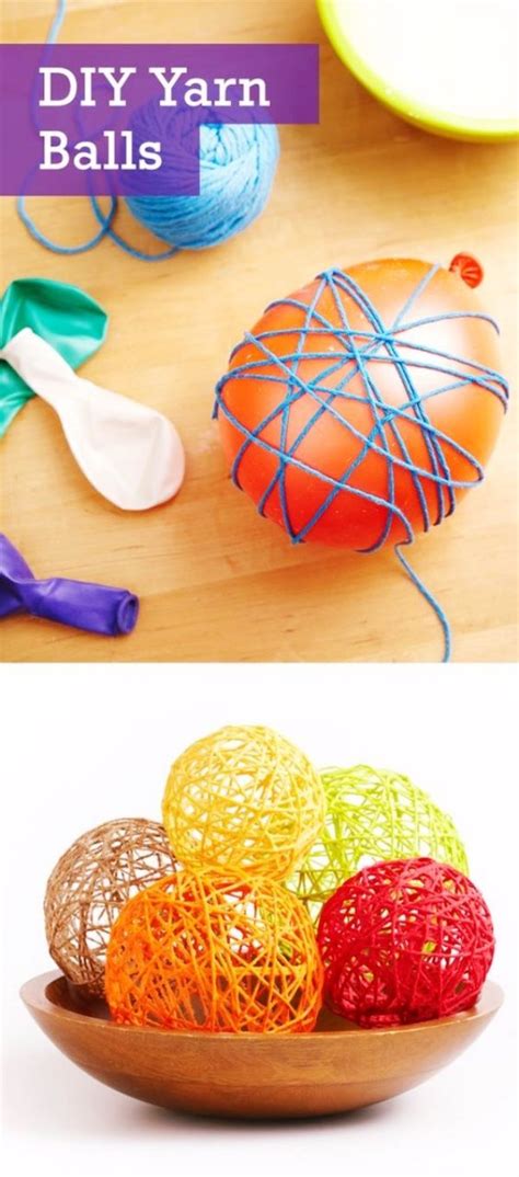 30 Genius Glue Art And Craft Ideas With Images Yarn Diy Crafts