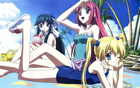 Download Wallpaper For X Resolution Anime Girl Beach Sunbathing Anime Wallpaper Better
