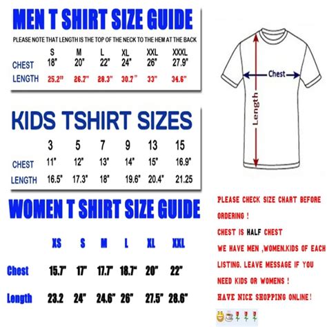 Children T Shirt Size Chart Arts Arts