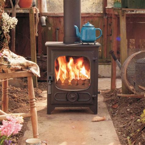 Charnwood Country 4 Wood Stove Chimeneas Diseño rústico Combustible
