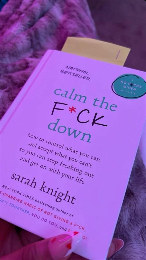 Calm The Fck Down By Sarah Knight Instagram Sitater Lesing Sitater
