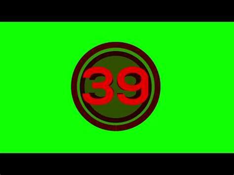 Make all the numbers you want. 1 minute RED Count Down - circular timer [Green screen ...