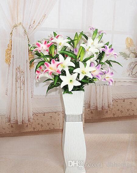 97cm PU Latex Calla Lily Flower Real Touch Cascading Orchid Bouquet