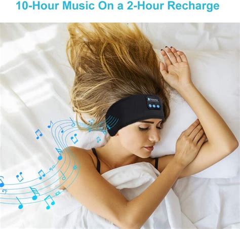 Elastic Sleeping Headbands With Bluetooth Earphones For Sports And Eye