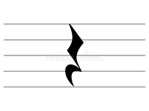 Quarter Note Vector Icon Isolated On Transparent Background Qua Stock