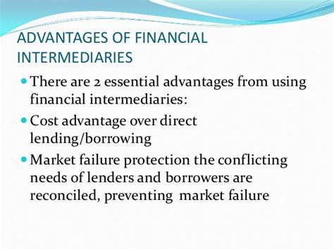 Financial Intermediaries And Its Types