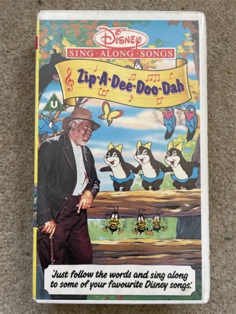Walt Disney Sing Along Songs Vhs Zip A Dee Doo Dah Video Tape Vhs