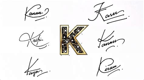 How To Draw Signature Like Billionaire Beautiful Signature Alphabet K