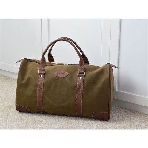 Mens Travel Bag Holdall Weekend Overnight Leather Look Duffle Brown