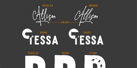 Allison Tessa Font · 1001 Fonts