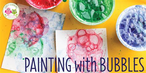 Art Activities For Kids Painting With Bubbles Early