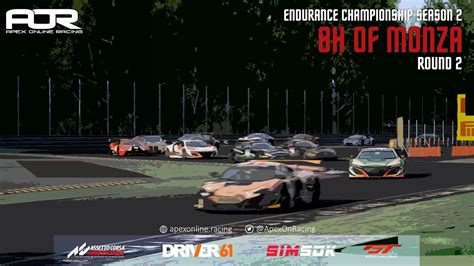 Aor Endurance Championship S Hrs Of Monza Race Pt Assetto